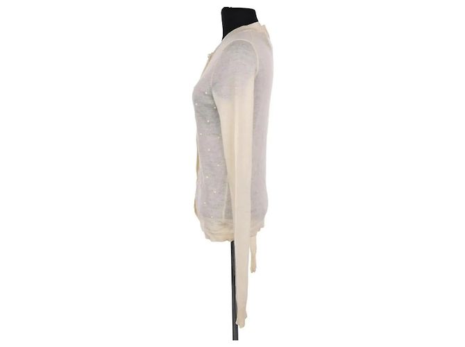 Chanel Cardigan Beige Wolle - Ansicht 3