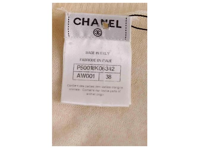 Chanel Cardigan Beige Wolle - Ansicht 5
