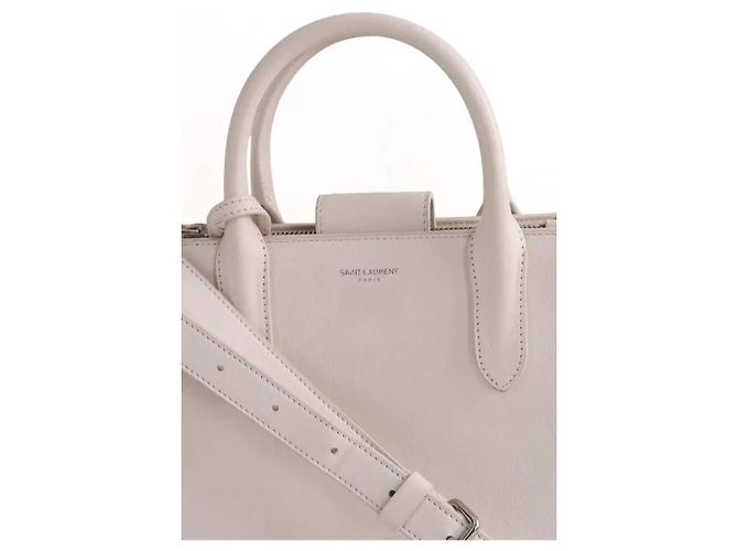 Autre Marque Saint Laurent borsa a tracolla pelle ecru - vista 2