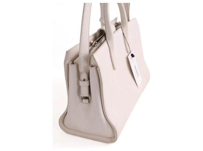Autre Marque Saint Laurent borsa a tracolla pelle ecru - vista 3