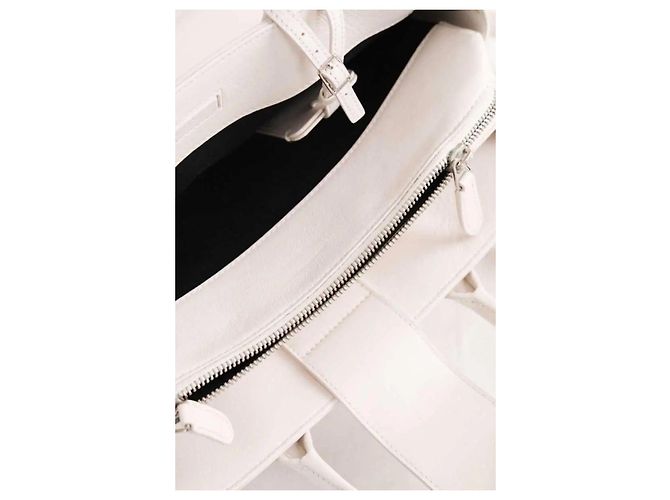 Autre Marque Saint Laurent borsa a tracolla pelle ecru - vista 6