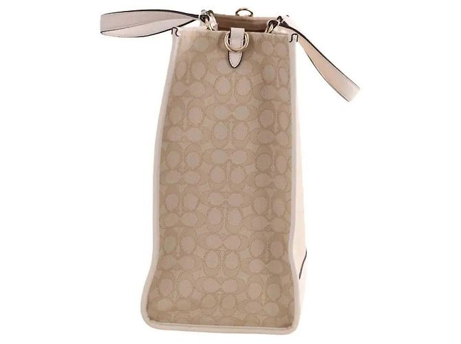 Coach Borsa Tote Dempsey beige - vista 3