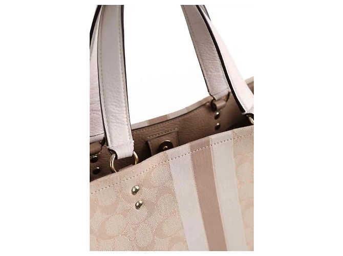 Coach Borsa Tote Dempsey beige - vista 4