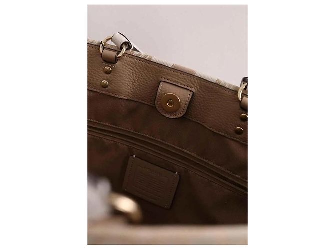 Coach Borsa Tote Dempsey beige - vista 6