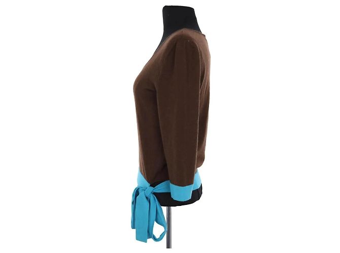 Céline Kaschmir Top Braun M - Ansicht 3