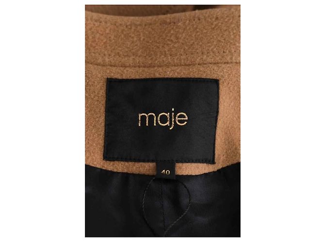 Maje wool coat camel - view 5