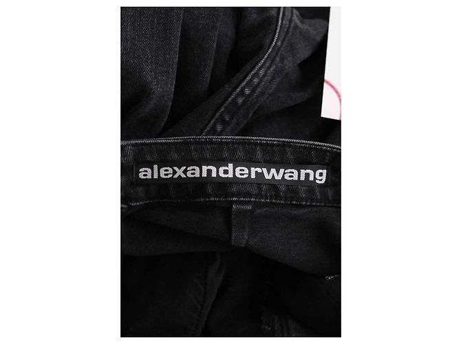Vaqueros slim Alexander Wang negros de algodón - vista 5