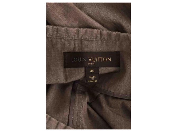 Falda Louis Vuitton de algodón marrón - vista 5