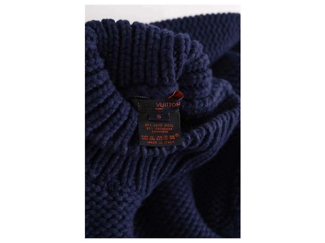 Louis Vuitton Kaschmirpullover Marineblau S - Ansicht 5