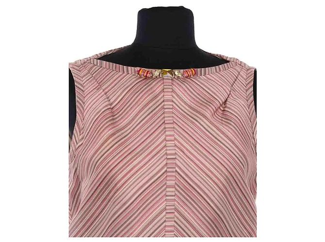 Top sin mangas de algodón rosa Louis Vuitton - vista 2