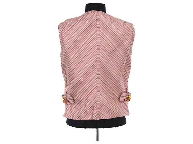 Top sin mangas de algodón rosa Louis Vuitton - vista 4