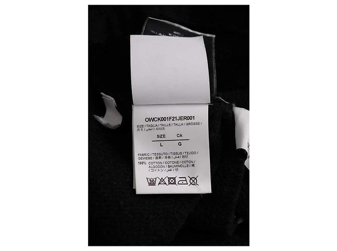 Falda de algodón negra Off White - vista 4
