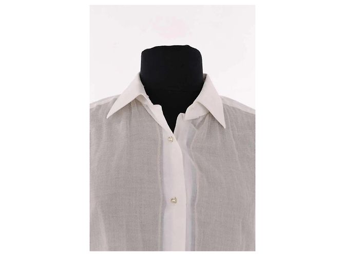 Camisa Lanvin de algodão ecru - vista 2