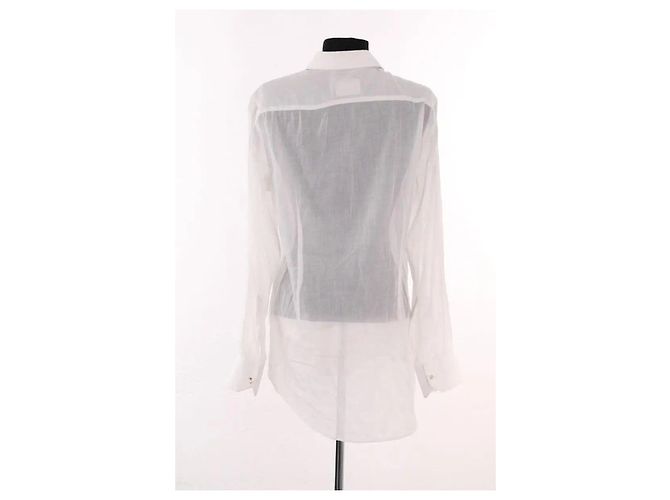 Camisa Lanvin de algodão ecru - vista 4