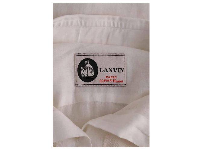Camisa Lanvin de algodão ecru - vista 5