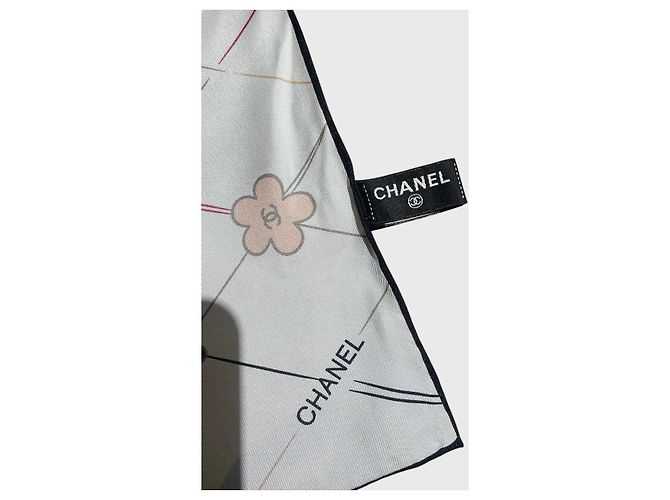 Chanel Schal weiß Blumen - Ansicht 4