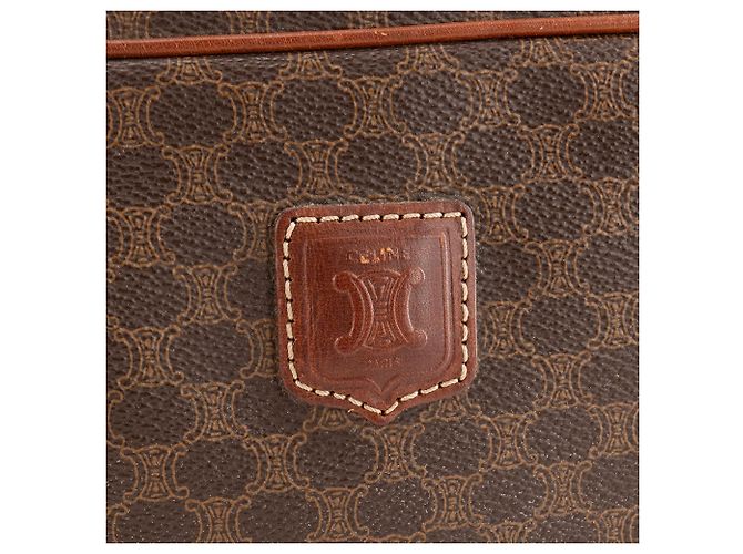 Céline CELINE - Necessaire Celine in tela macadam marrone vintage - vista 5
