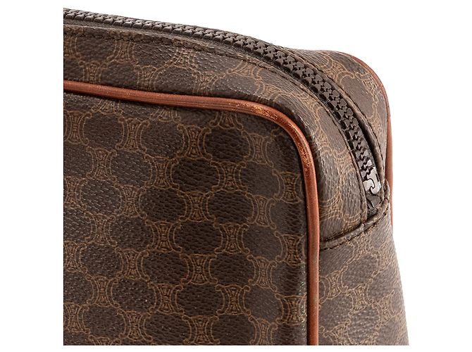 Céline CELINE - Necessaire Celine in tela macadam marrone vintage - vista 6