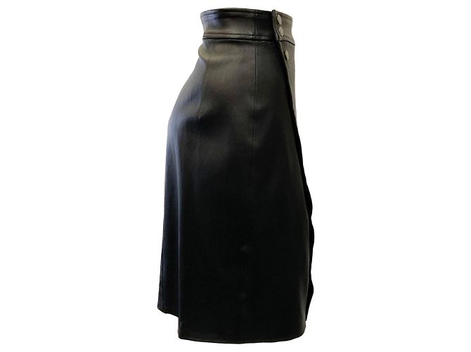 Saia Baha em couro preto Rag & Bone - vista 2