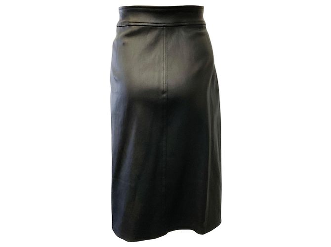 Saia Baha em couro preto Rag & Bone - vista 3
