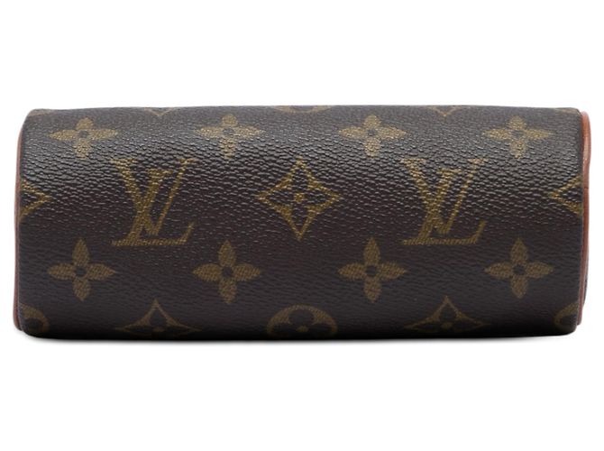 Borsa a mano Louis Vuitton Monogram Papillon Pochette Marrone - vista 3