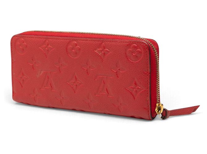 Cartera Larga Louis Vuitton Monogram Empreinte Clemence Roja - vista 2