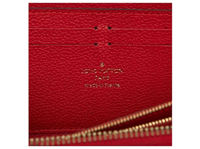 Cartera Larga Louis Vuitton Monogram Empreinte Clemence Roja - vista 5