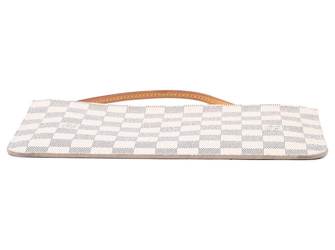 Pouch Louis Vuitton Damier Azur Neverfull MM bianca - vista 3