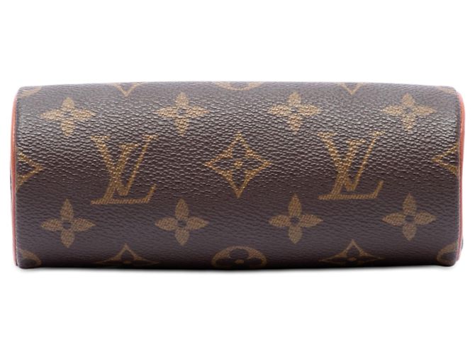 Borsa a mano Louis Vuitton Monogram Papillon Pochette Marrone - vista 3