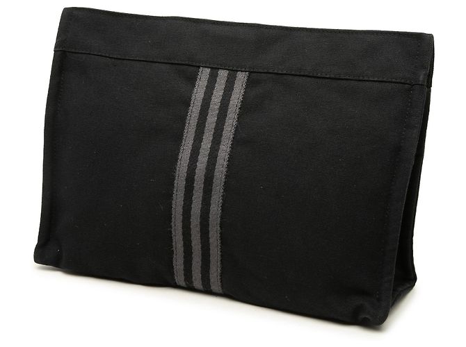 Clutch Hermès Canvas Fourre Tout Nera - vista 2