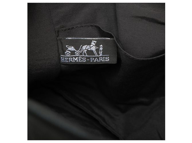 Clutch Hermès Canvas Fourre Tout Nera - vista 5
