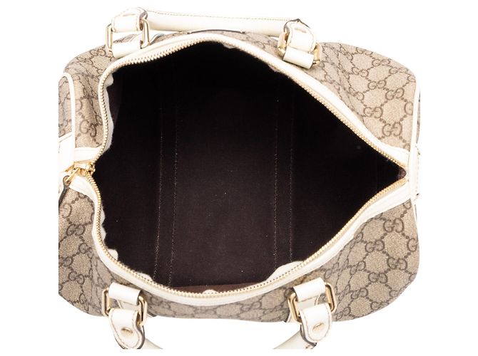 Borsa Boston Gucci Joy Medium GG Supreme Beige - vista 4