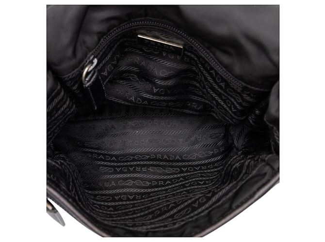 Bolsa Messenger Prada Tessuto com fivela preta - vista 4