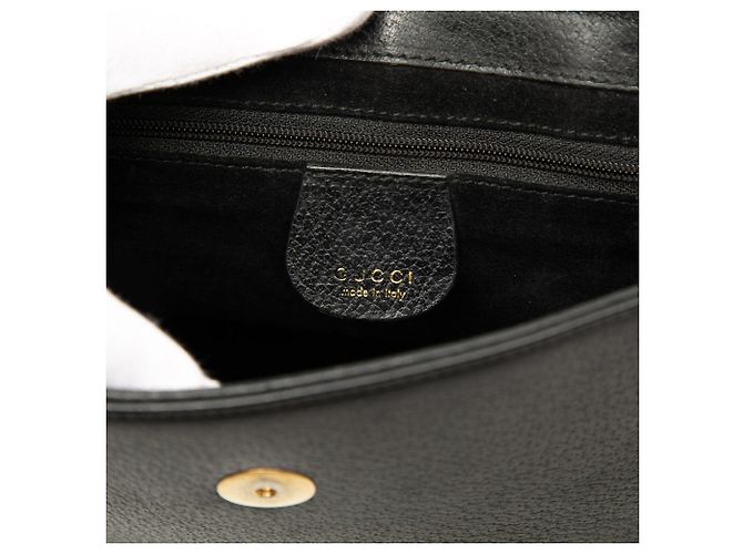Bamboo Borsa a mano Gucci in pelle di vitello nera con bambù - vista 5