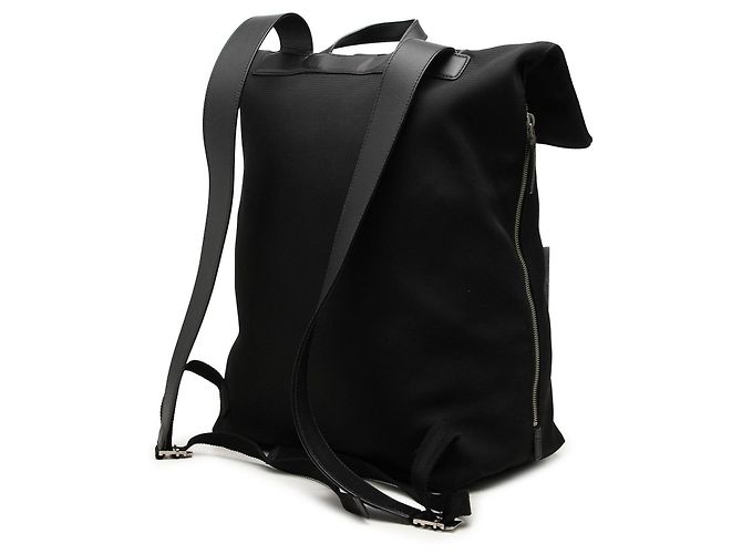 Zaino Gucci Canvas Techno Web con patta nero - vista 2