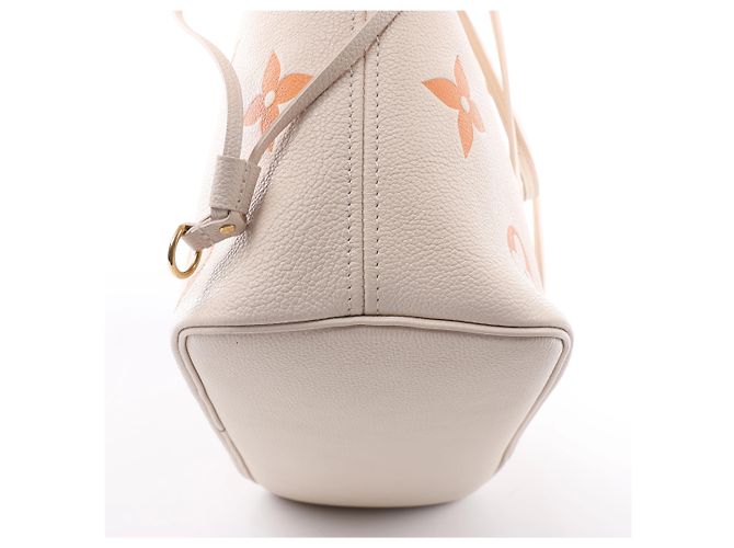 Borsa a tracolla Louis Vuitton Neverfull MM Monogram Empreinte Gradient in Beige M46516 - vista 8
