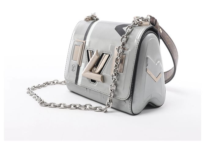 Borsa a tracolla Louis Vuitton Twist PM Spaces Collection in Argento - vista 2