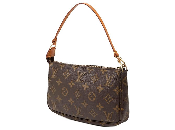 Borsa a tracolla Louis Vuitton Monogram Pochette Accessoires Marrone - vista 2