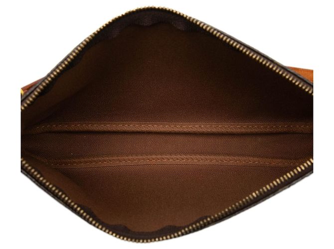 Borsa a tracolla Louis Vuitton Monogram Pochette Accessoires Marrone - vista 4