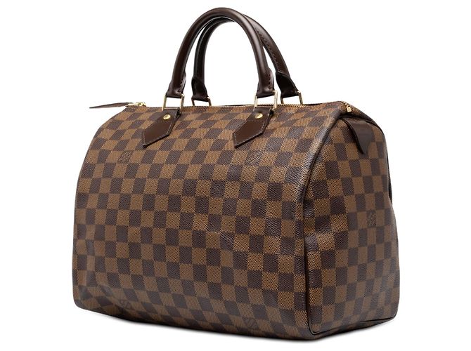 Borsa Boston Louis Vuitton Damier Ebene Speedy 30 Marrone - vista 2