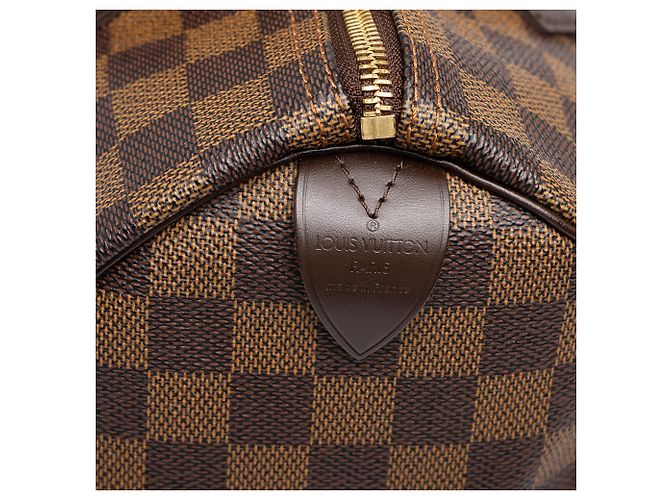 Borsa Boston Louis Vuitton Damier Ebene Speedy 30 Marrone - vista 5