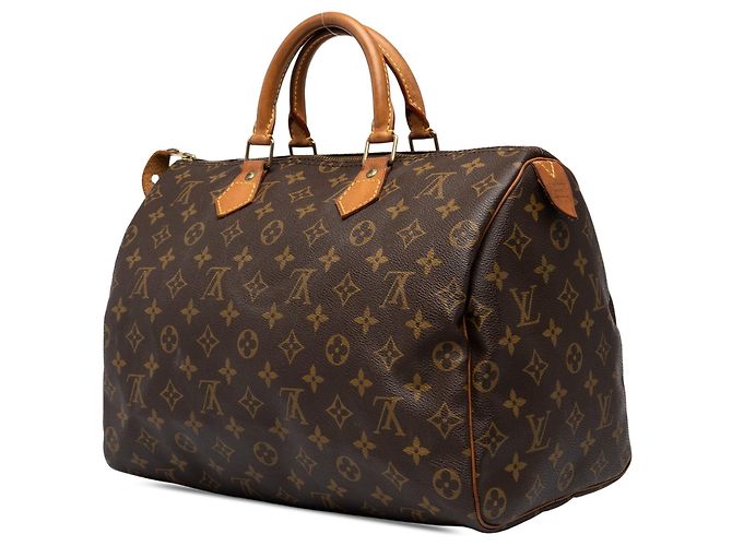 Borsa Boston Louis Vuitton Monogram Speedy 35 Marrone - vista 2
