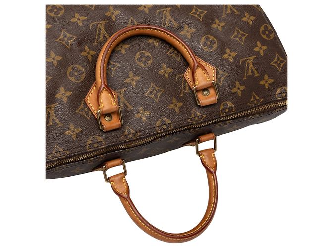Borsa Boston Louis Vuitton Monogram Speedy 35 Marrone - vista 7