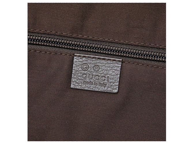 Brown Gucci GG Denim Travel Bag - view 5