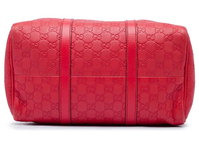 Borsa Boston Gucci Medium Guccissima Joy Rossa - vista 3