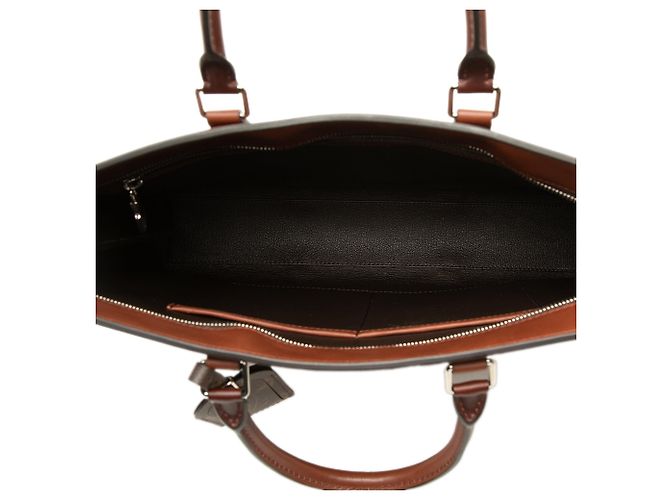 Borsa Sac Plat Horizontal Zippe Satchel Louis Vuitton Marrone - vista 4