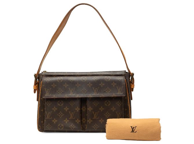 Cité Borsa a tracolla Louis Vuitton Monogram Viva Cite GM Marrone - vista 9