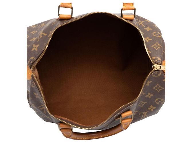 Borsa Boston Louis Vuitton Monogram Speedy 35 Marrone - vista 4