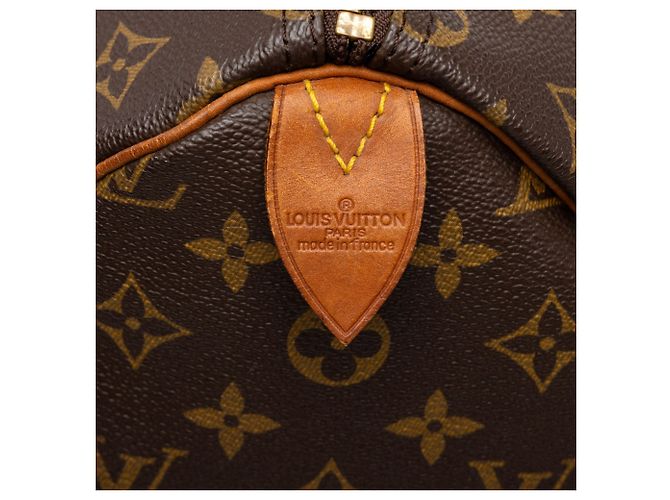 Borsa Boston Louis Vuitton Monogram Speedy 35 Marrone - vista 5