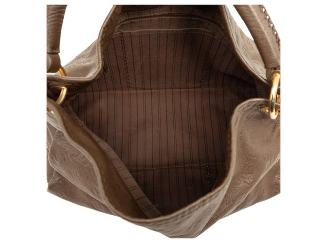 Borsa Hobo Louis Vuitton Monogram Empreinte Artsy MM Marrone - vista 4